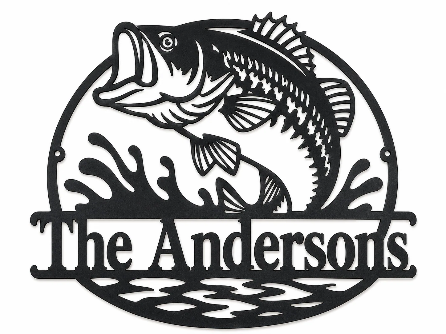Angler’s Family metal sign