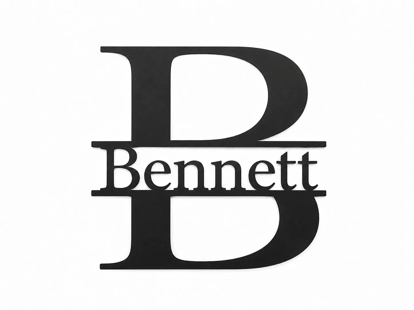 Heritage Monogram metal sign