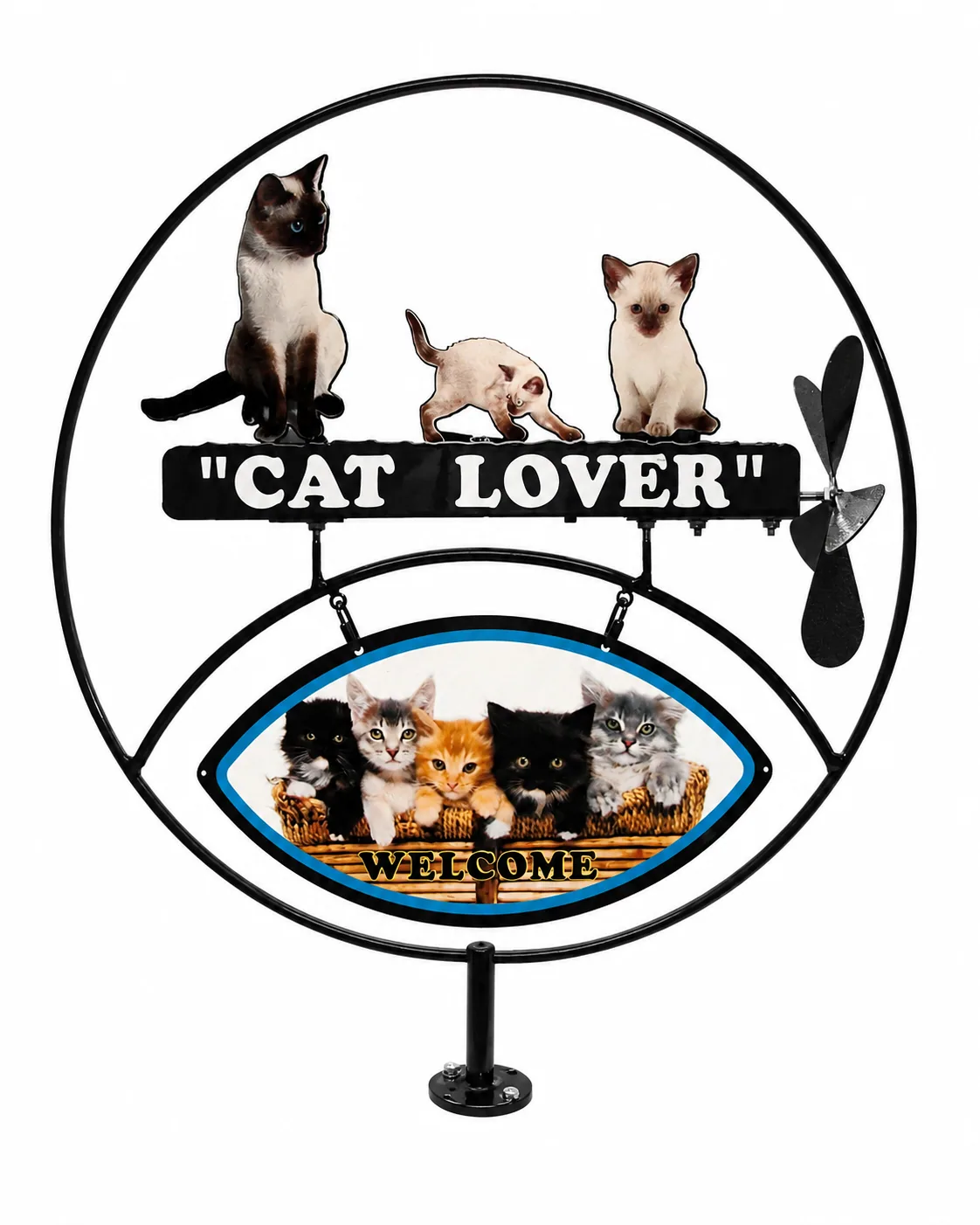 Cat Lover metal sign