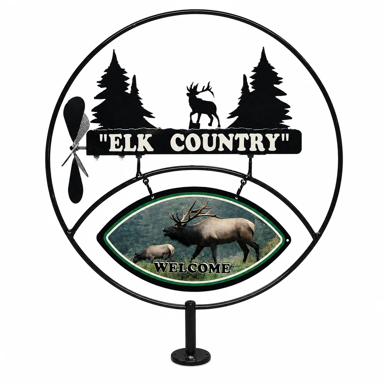 Elk Country metal sign