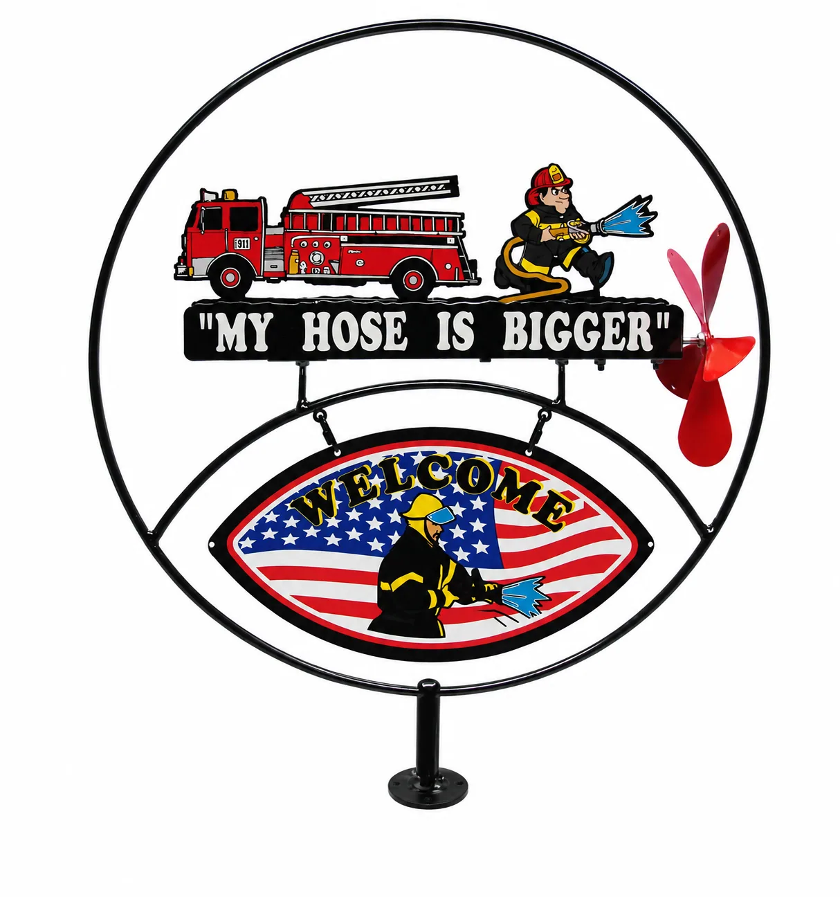 My Hose Is Bigger metal sign