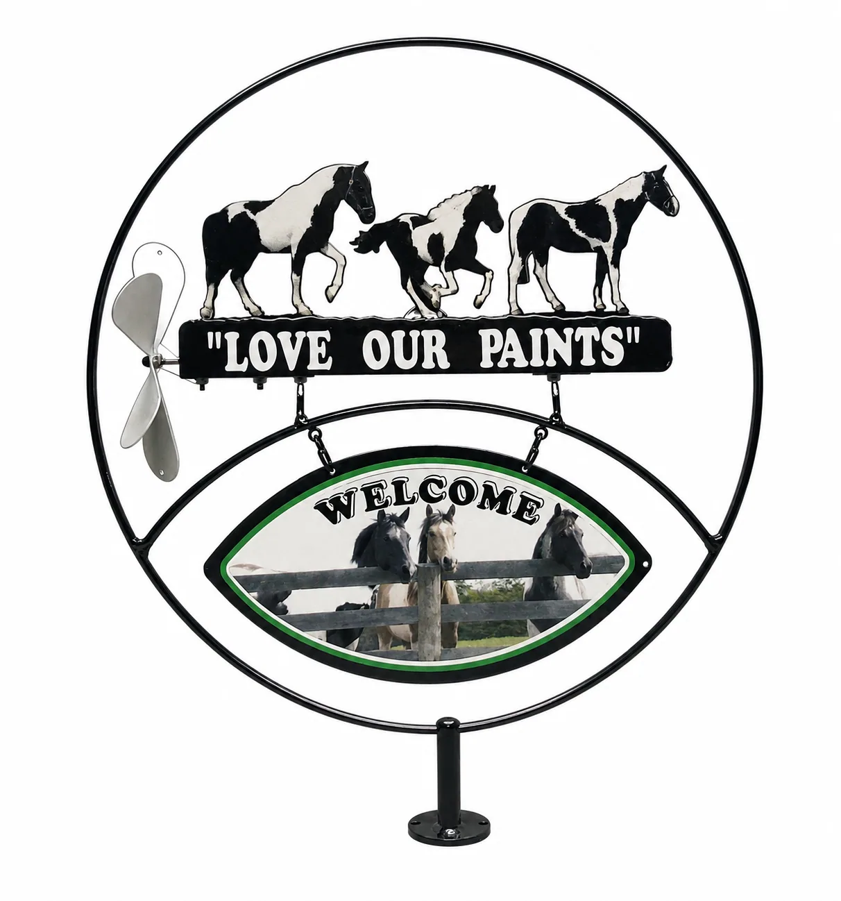 Love Our Paints metal sign
