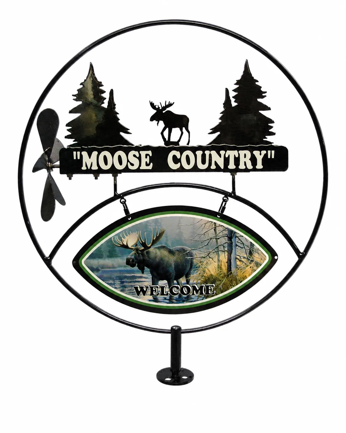 Moose Country metal sign