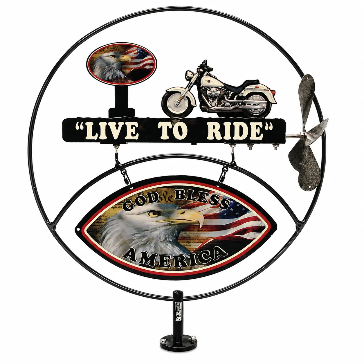 Live To Ride — No. 1 metal sign
