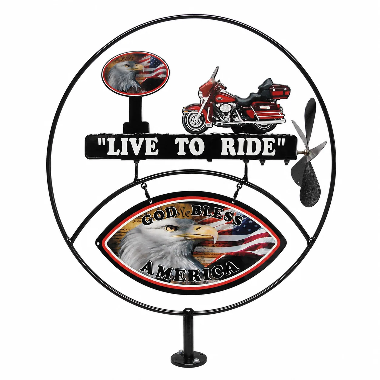 Live To Ride — No. 2 metal sign