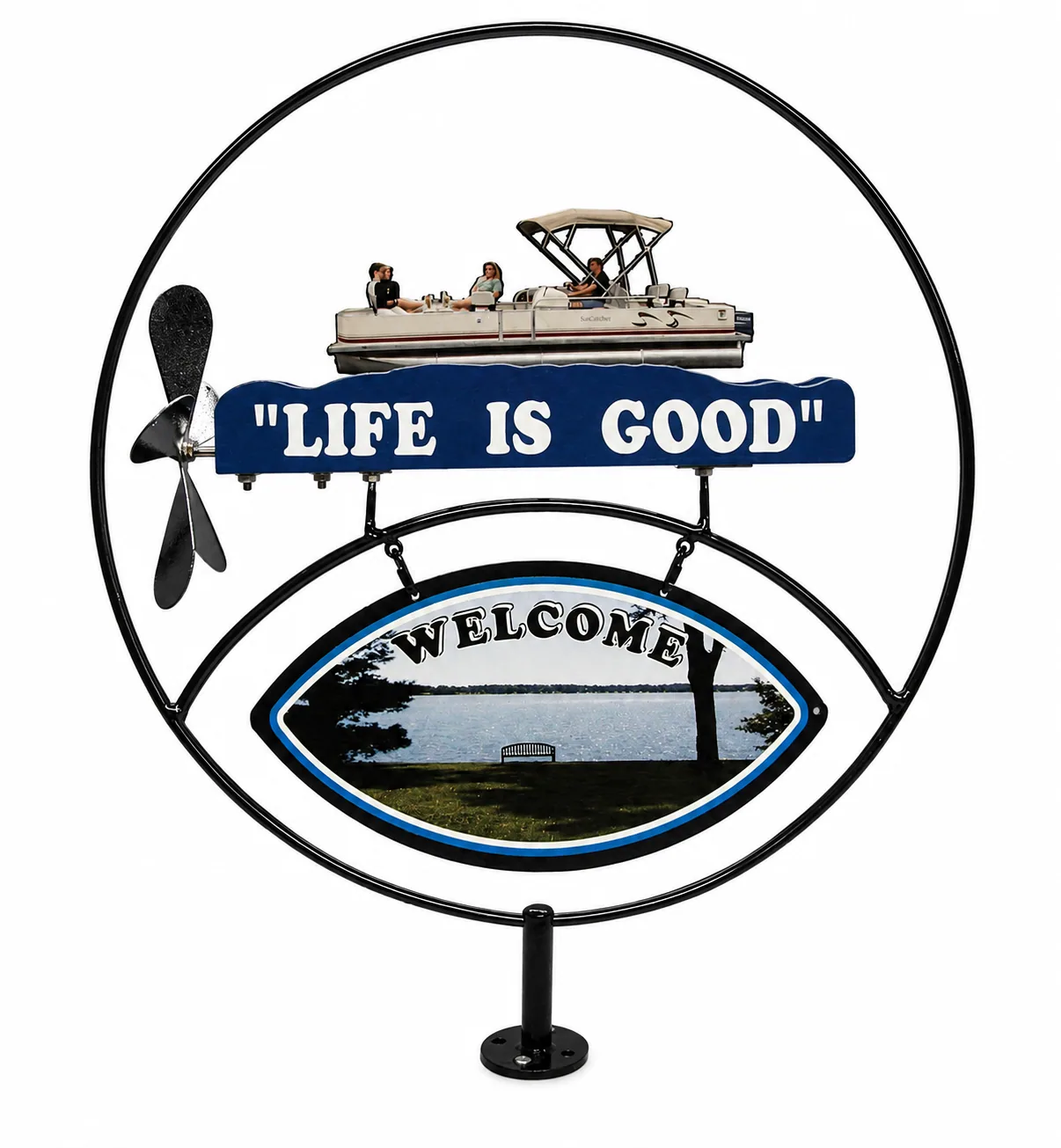 Life Is Good metal sign